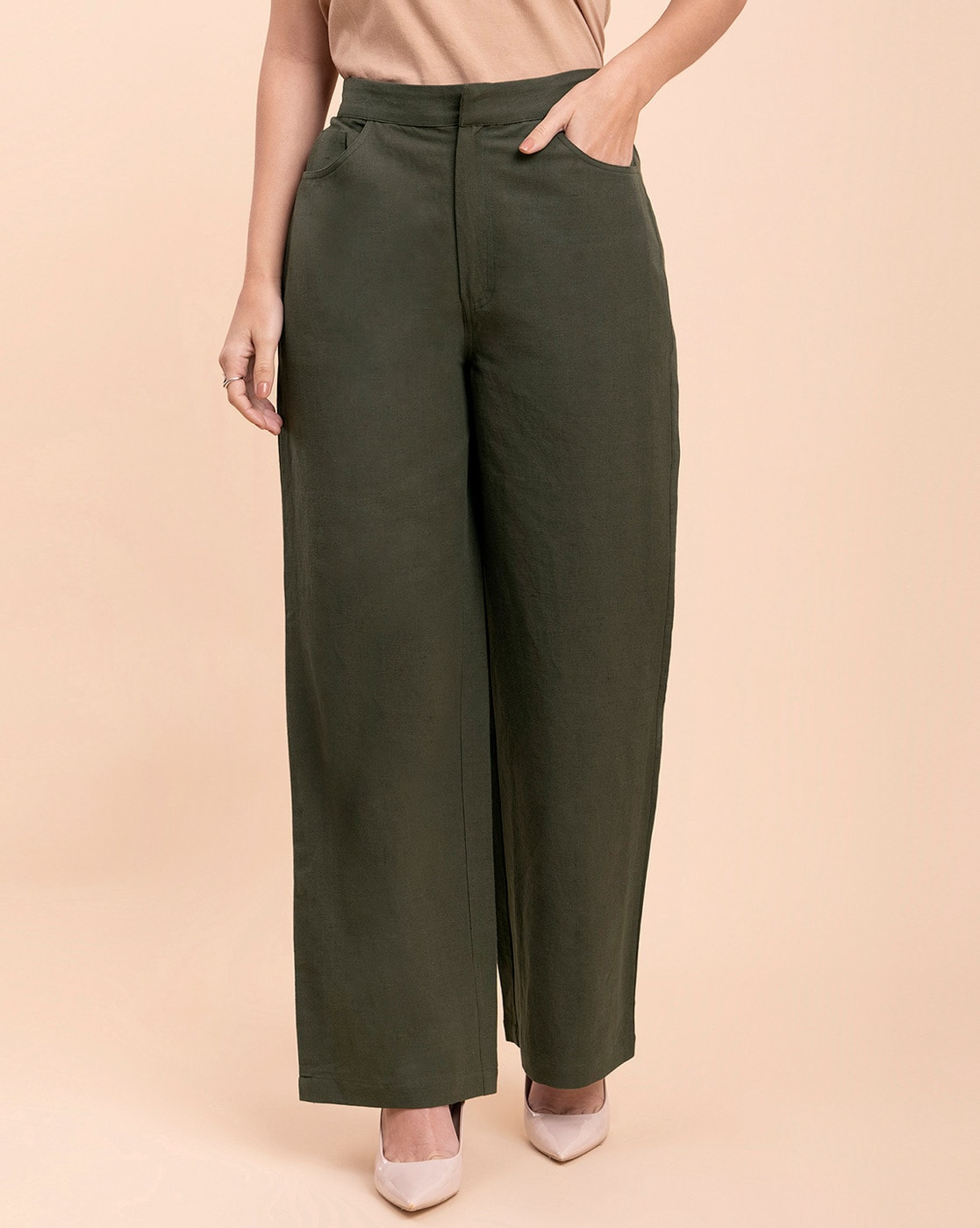  AJIUHE Women's Summer Linen Pants Casual Loose