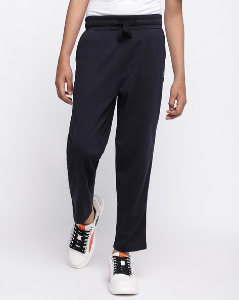 Buy Black Track Pants for Boys by LI L TOMATOES Online Ajio