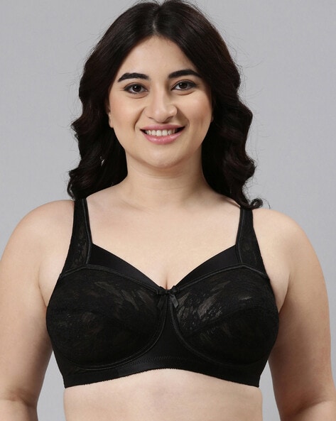 Perfect Plus-Size Lightly Padded Underwire Lace Bra. Available at