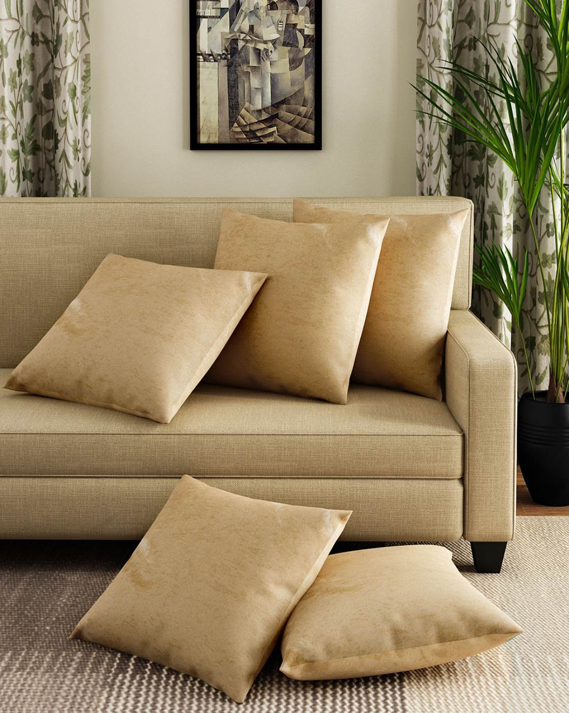 Beige shop cushion covers