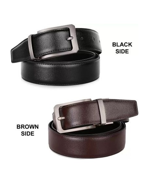 Winsome deal men's black synthetic leather auto lock buckle belts.