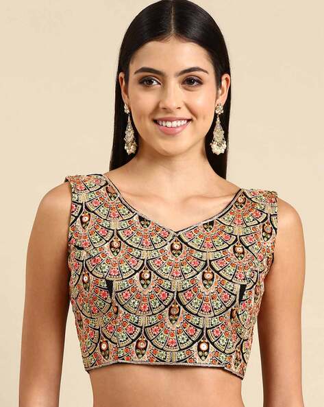 Buy BACK HOOK BLOUSE Online In India -  India