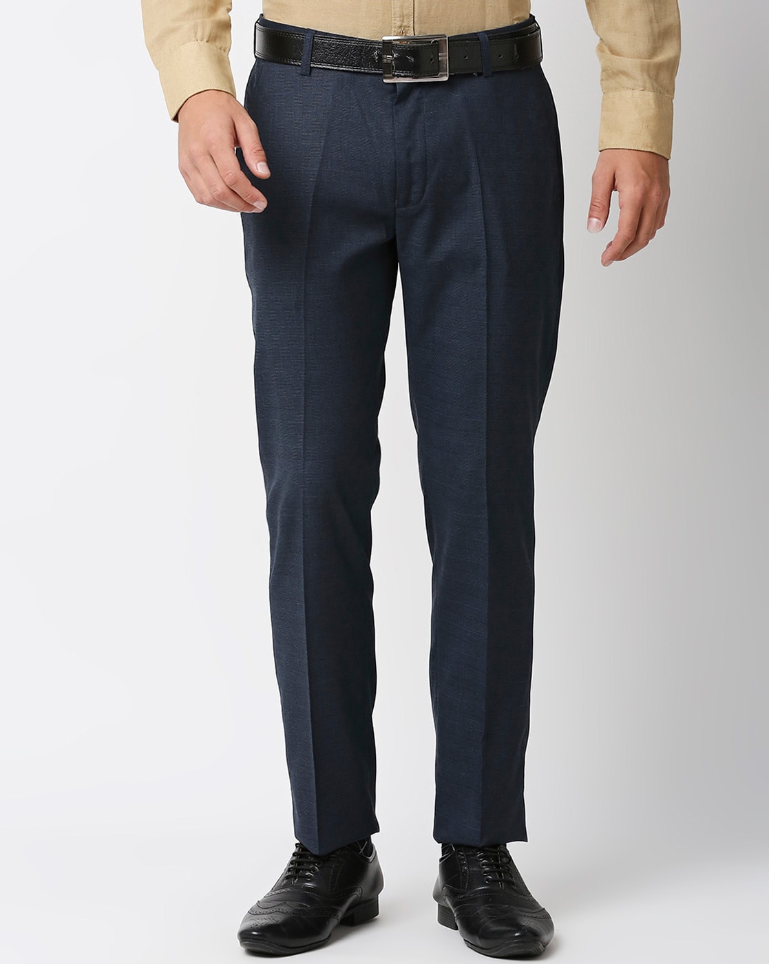 Relaxed Fit Black Twill Suit Pant  RWCO