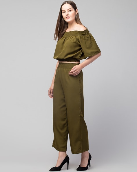 Off shoulder jumpsuit clearance short