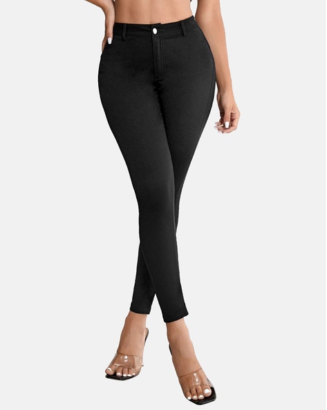 Buy Polo Ralph Lauren Women Black High-Rise Straight Fit Corduroy Pant  Online - 776156 | The Collective
