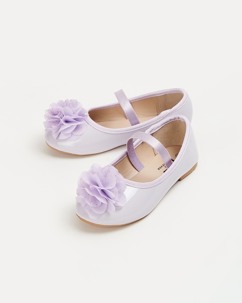 Purple flower 2025 girl shoes