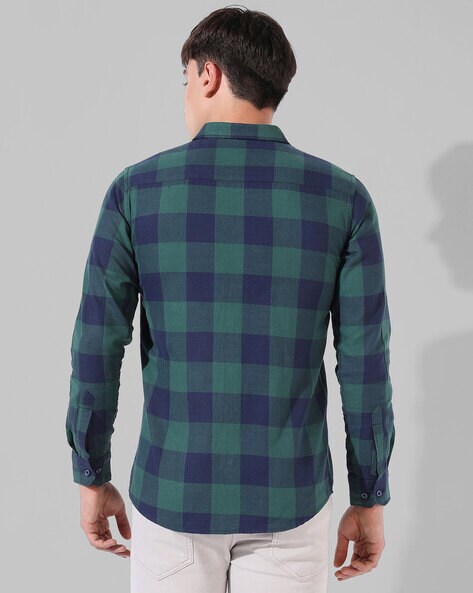 Buy Green Shirts for Men by Campus Sutra Online