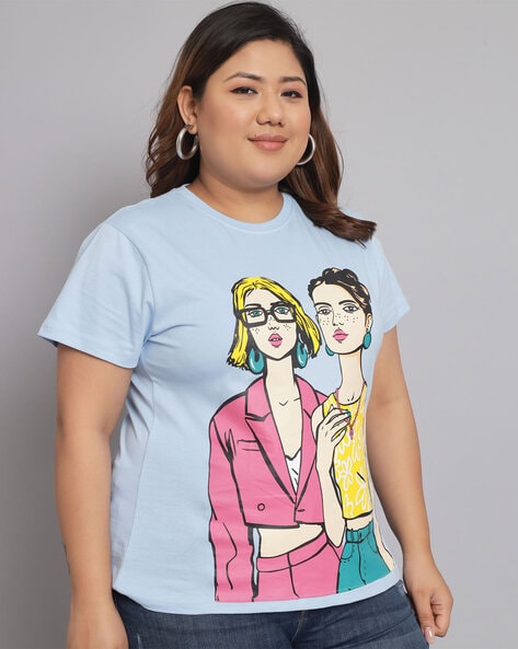 Buy Graphic Printed T Shirts for Women Online in India