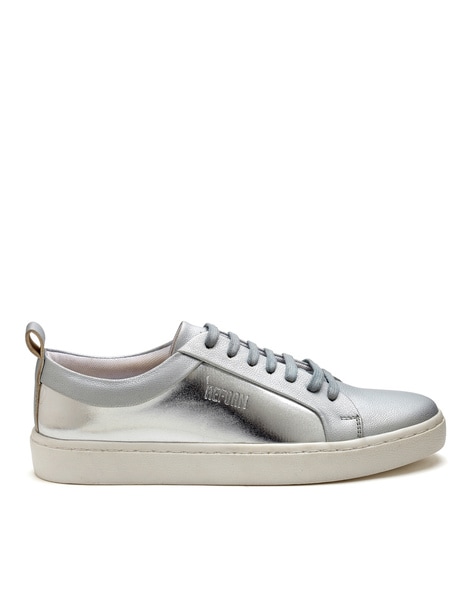 Apply for clearance silver sneakers