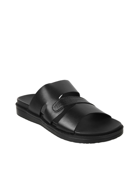 Buy Black Sandals for Men by Metro Online Ajio