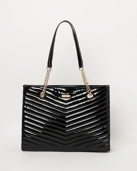 Black handbag with chain strap online