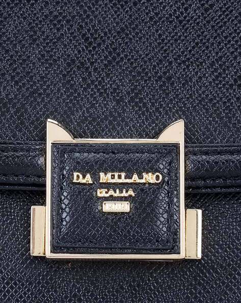 Da Milano Genuine Leather Black Sling Bag: Buy Da Milano Genuine Leather  Black Sling Bag Online at Best Price in India