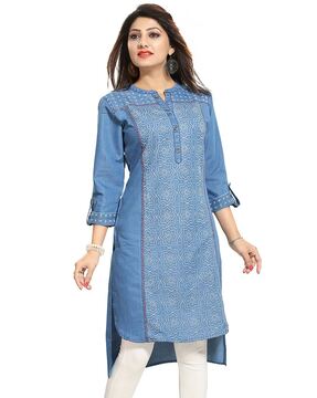 Jeans kurti outlet images