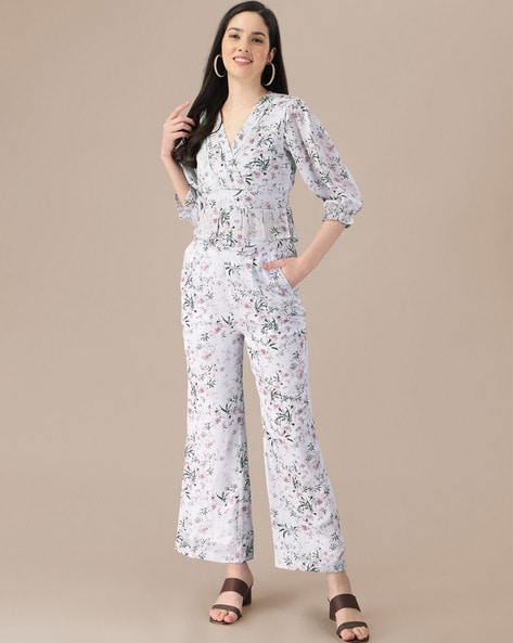 Buy Floral printed trousers Designer Wear  Ensemble