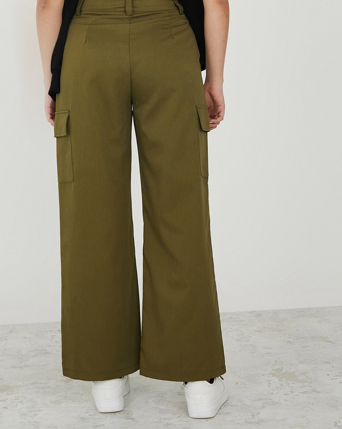 Buy Green Trousers & Pants for Women by Styli Online