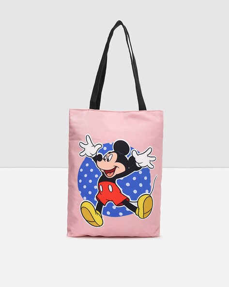 Mickey Mouse Print Tote Bag