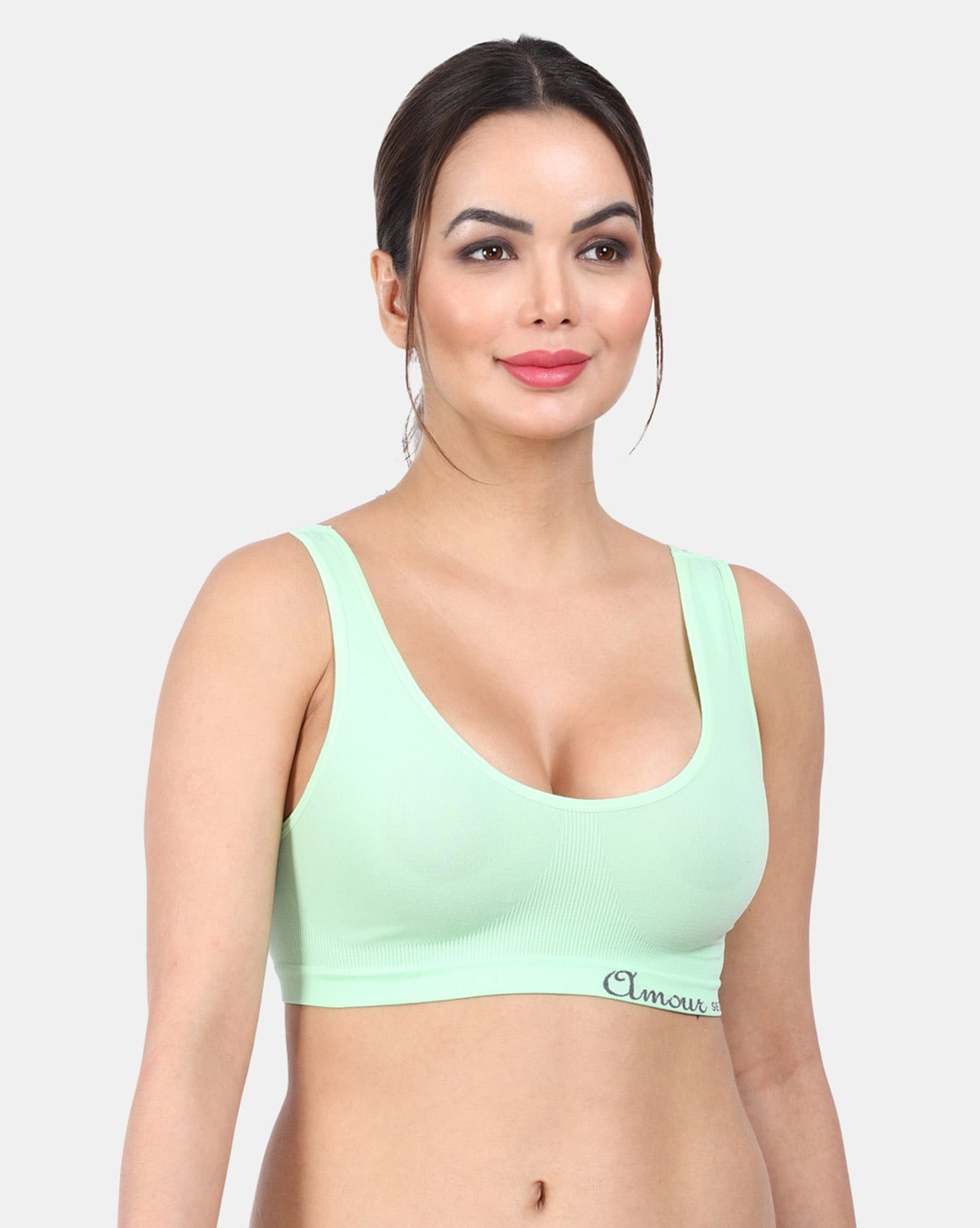 Other Auden Womens Bra Sz 32C The Ace Sage Green Padded Racerback