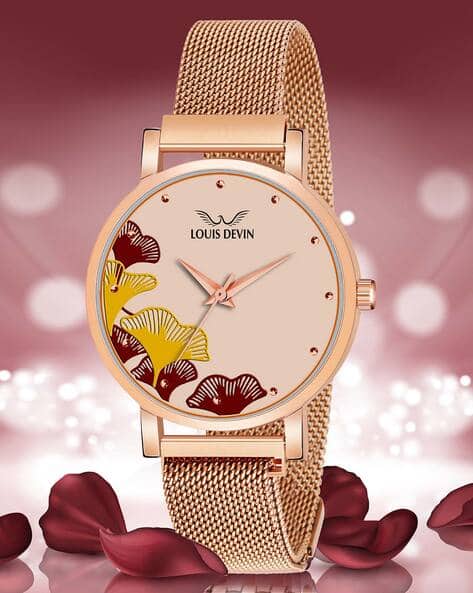 Louis Devin LD-RG162-RG Analogue Watch with Chain Straps