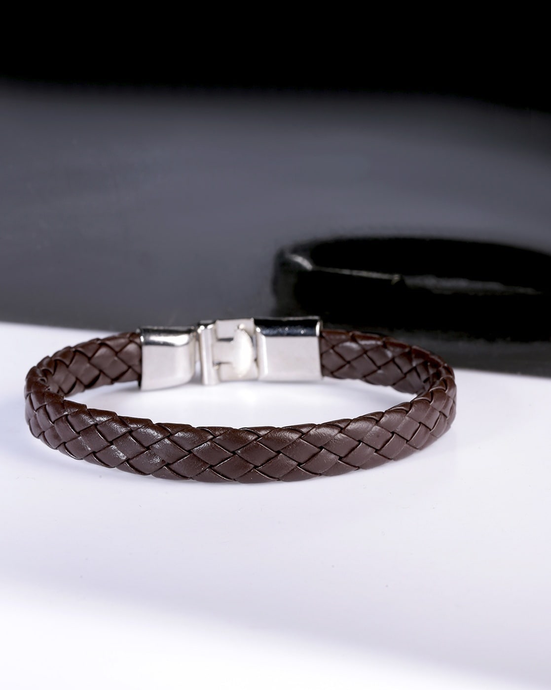 Unisex Leather Braided Bracelet Brown Buy Online at Best Price in Egypt   Souq is now Amazoneg