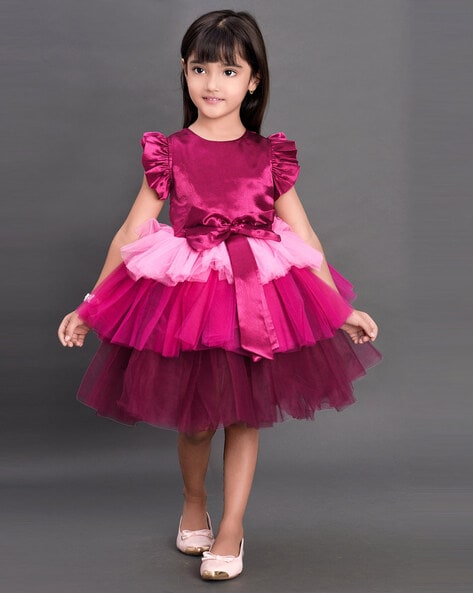 Buy Pink Dresses & Frocks for Girls by PINK CHICK Online | Ajio.com