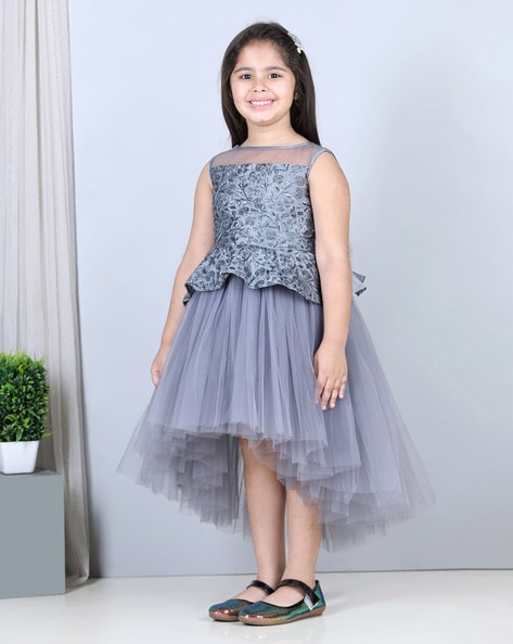 Grey colour outlet frock