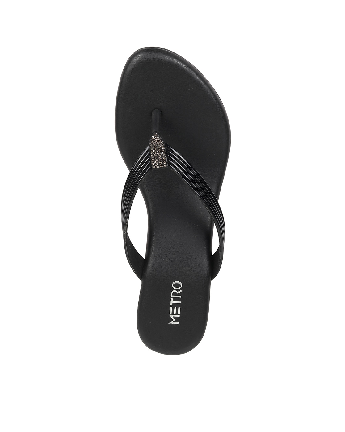 Metro Men's Black Leather Sandals-7 UK (41 EU) (18-21) : Amazon.in: Fashion