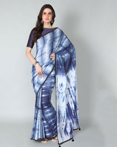 Buy Kutch Bandhani Tie-Dye Modal Silk Pichwai Printed Saree Online at  iTokri.com by KACHCHH JI CHHAAP l iTokri आई.टोकरी