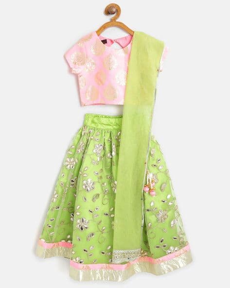 Pspeaches Floral Print Lehenga with Choli Set
