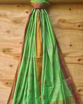 molcha by babita singh Geometric Print Dupatta with Tassels-picture-22