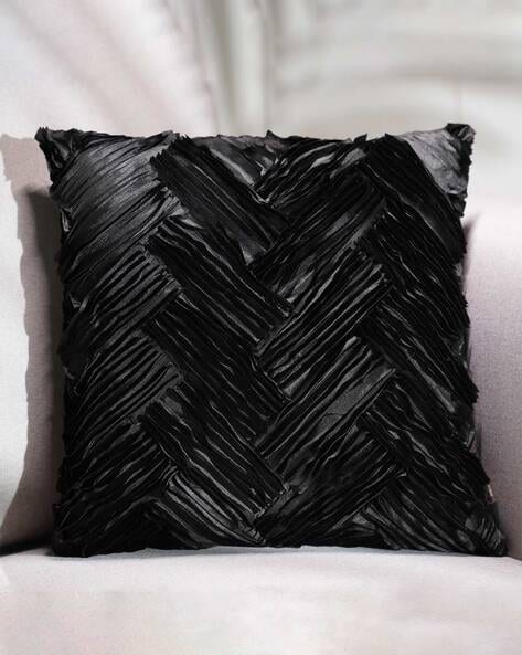 Black 2024 textured cushion