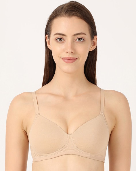 Buy Jockey Padded Non-Wired 3/4Th Coverage T-Shirt Bra - Beige Skin at  Rs.799 online