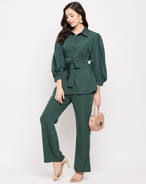 Buy Green Suit Sets for Women by FASHFUN CLOTHING Online