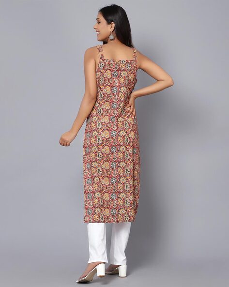 Buy Black Printed Crepe Straight Kurta With Trousers & Dupatta Online at  Rs.1439 | Libas