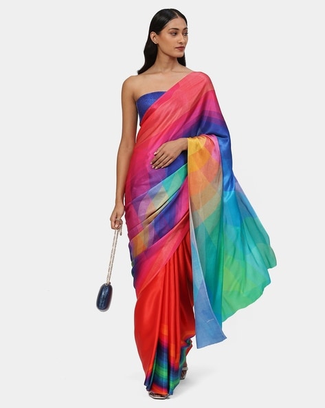 Satya Paul Peach The Dusk Saree - Get Best Price from Manufacturers &  Suppliers in India
