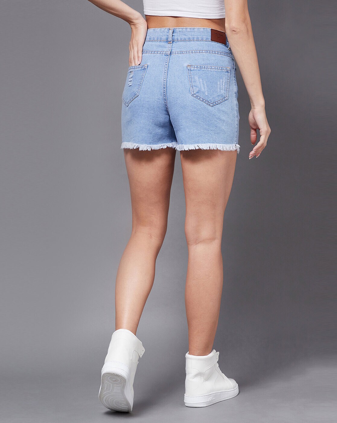 Buy Blue Shorts & 3/4ths for Men by Buda Jeans Co Online | Ajio.com