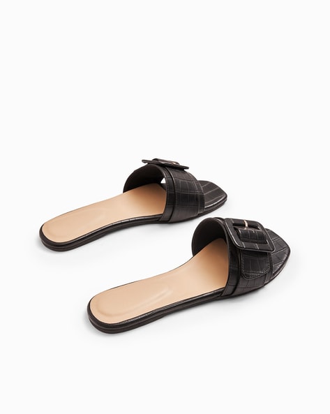 Buy Croft Croc High Heeled Cut Out Sandals In Black | Sandals | Rag & Co  United States
