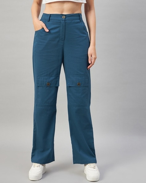 Buy Grey Trousers & Pants for Women by ORCHID BLUES Online