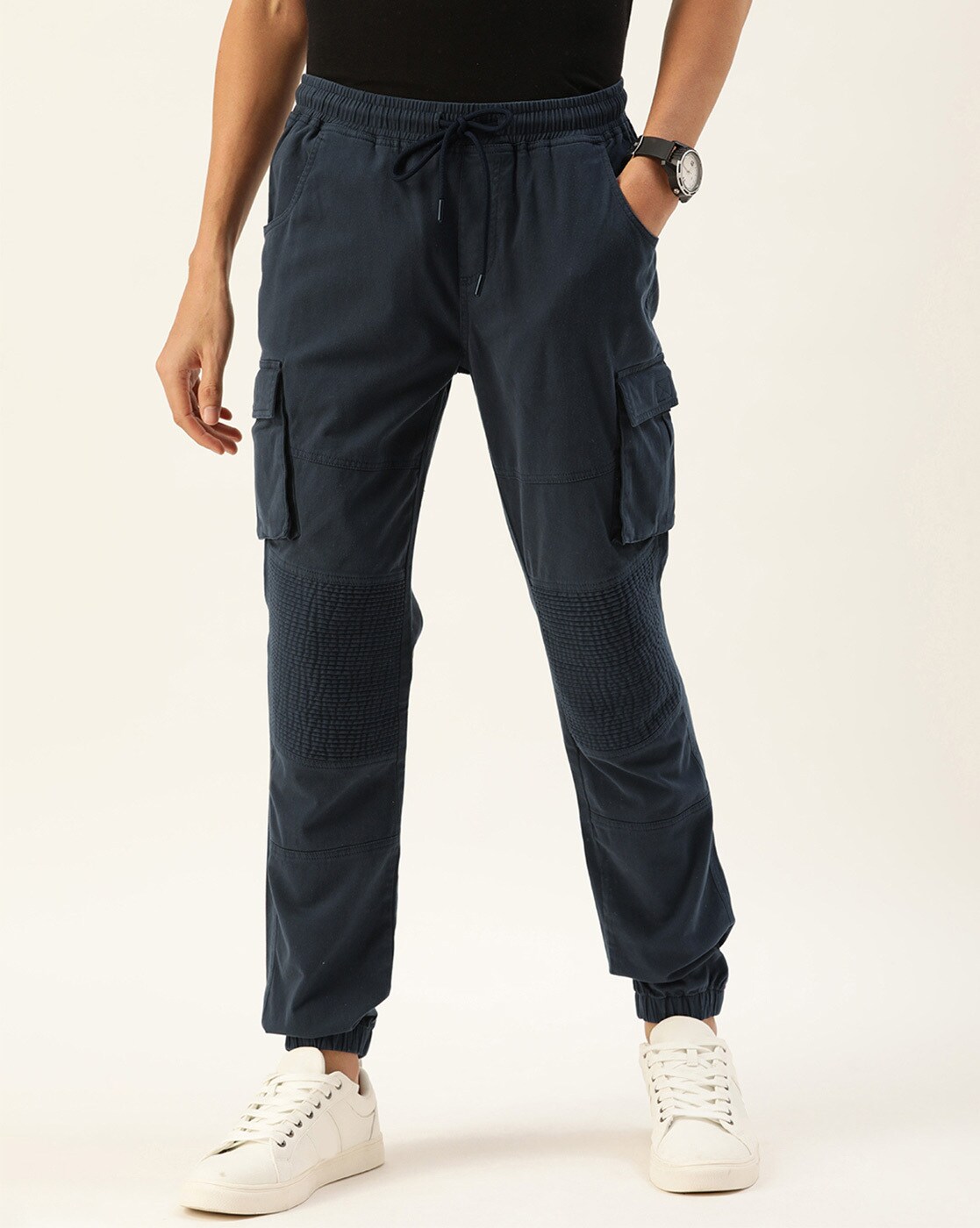 Buy Navy Trousers & Pants for Men by BENE KLEED Online