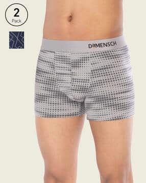 damensch Pack of 2 Print Trunks with Elasticated Waist-picture-37