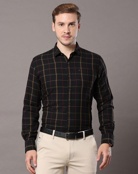 Buy Black-Red Shirts for Men by COOL COLORS Online