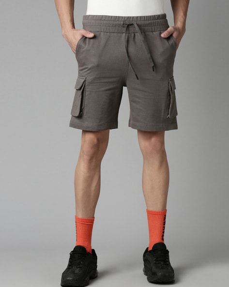 Mens grey store cargo shorts