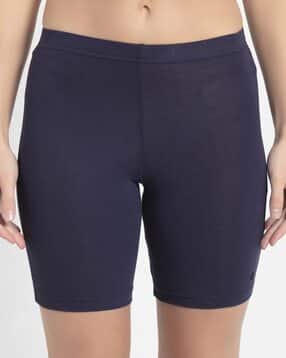 1529 High Coverage Super Combed Cotton Elastane Stretch Mid Waist Shorties with Concealed Waistband-image-41