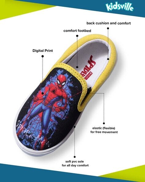 Spiderman best sale slip on