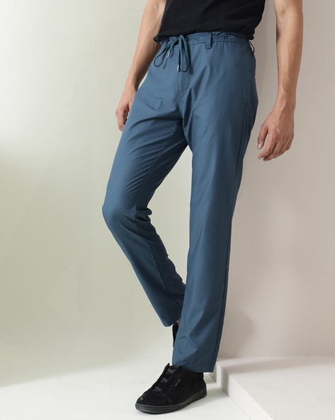 Buy Linen Trail Teal Theo Travel Pants for Men Online  Tata CLiQ Luxury