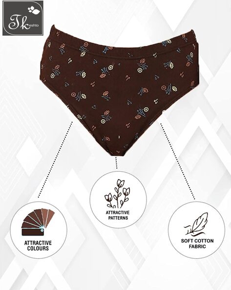 Buy Multicoloured Panties for Women by Tkeshto Online