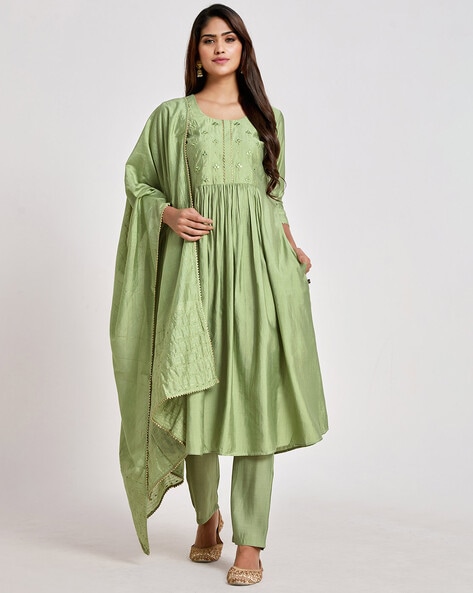 Buy Yellow Kurta Suit Sets for Women by Rajnandini Online  Ajiocom