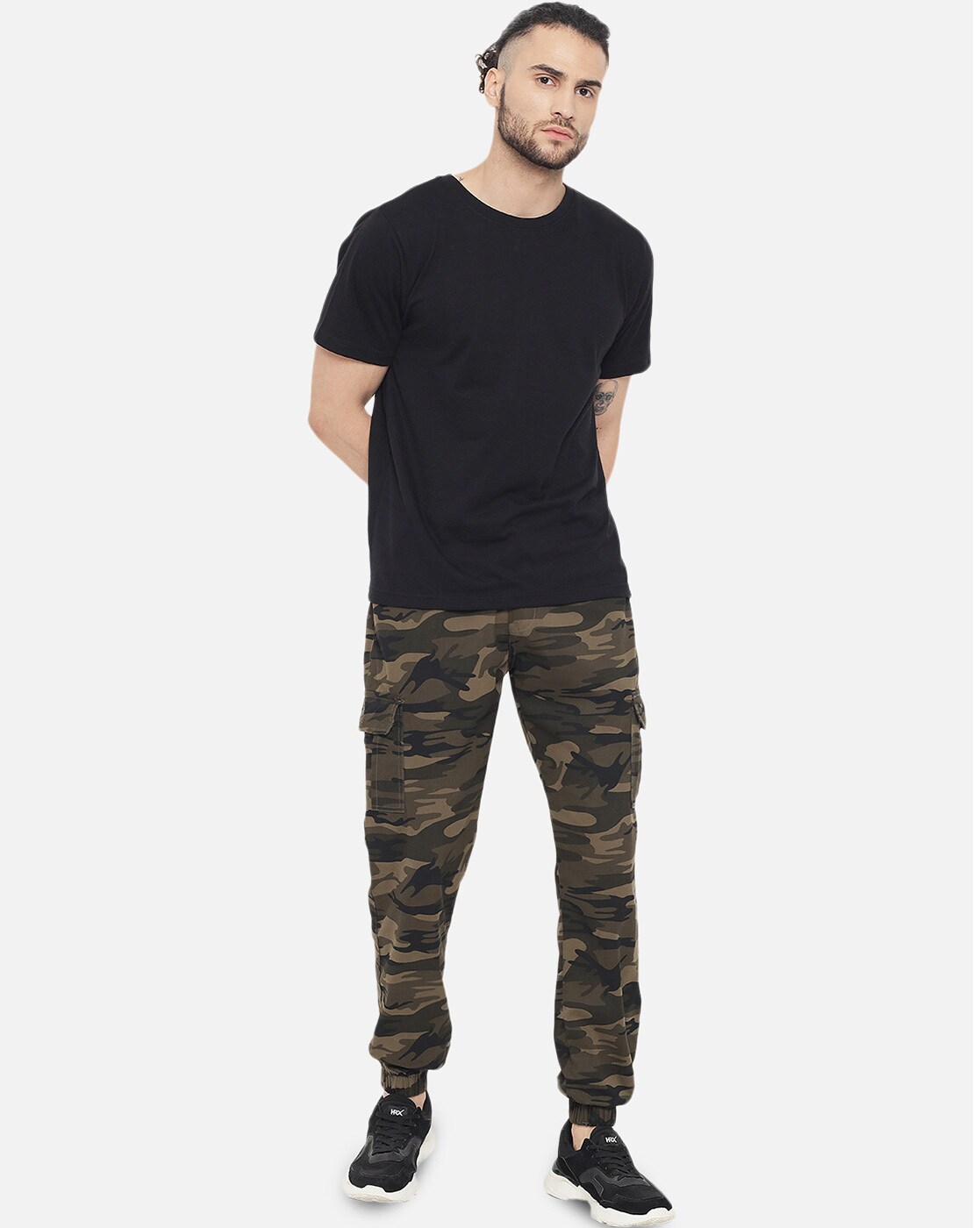 Amazon.com: Mens Camo Cargo Pants Slim Fit Tapered Joggers Casual Hunting  Outdoor Camouflage Pants Sports Trousers with Zipper Pockets Workout Wild Camouflage  Pants for Men(Camouflage,Small) : Clothing, Shoes & Jewelry
