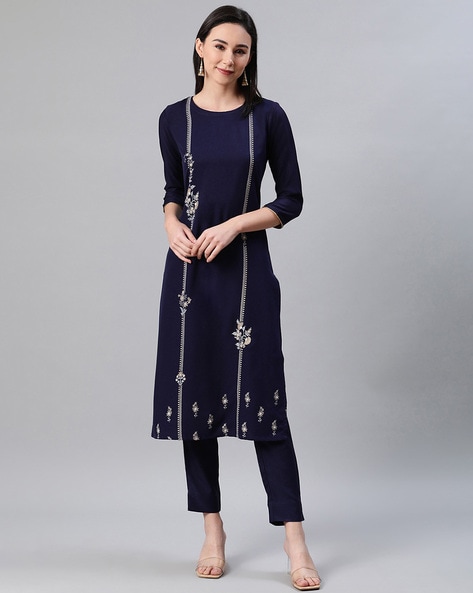 Buy Blue Kurta Suit Sets for Women by ZIYAA Online