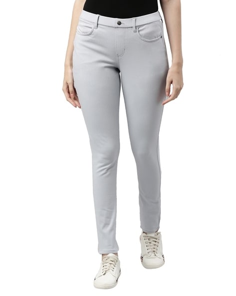 Buy Light Blue Jeans & Jeggings for Women by GO COLORS Online