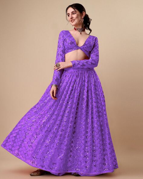 Buy Semi Stitched Lehenga Choli Online in India at Karagiri